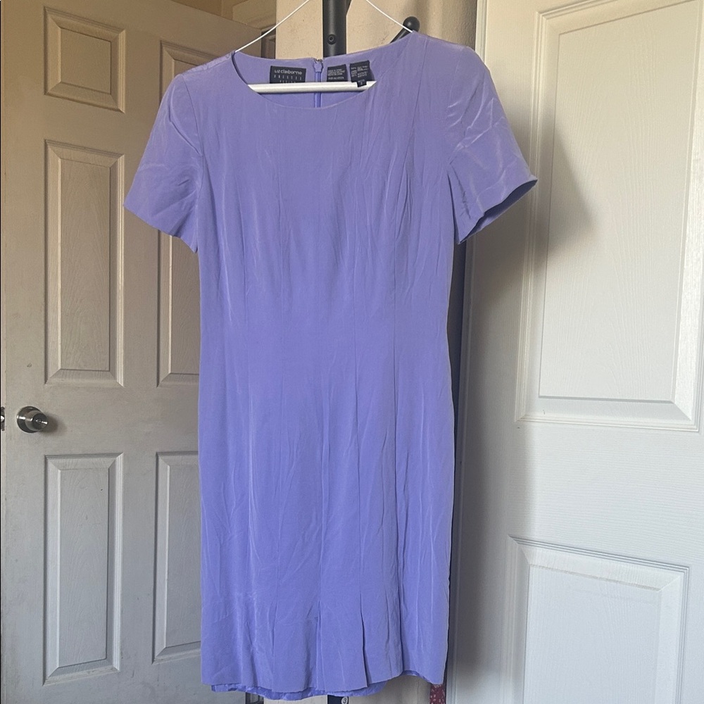 Liz Claiborne Purple Midi Dress